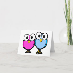 GOOGLY ÄUGIGE VOGELFREUNDE KARTE