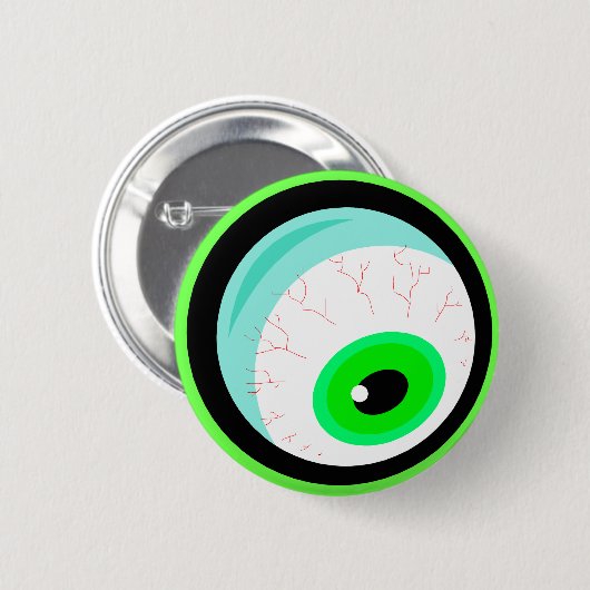 Googly Bug Eye Design Button (Vorne & Hinten)