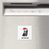 Googly-eyed Ho-Ho-Ho Santa Stapler Magnet (In Situ (Geschirrspüler))