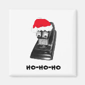Googly-eyed Ho-Ho-Ho Santa Stapler Magnet (Vorne)