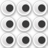 Googly Eyes Aufkleber (Vorderseite)