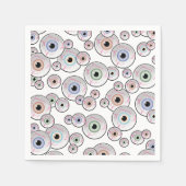 Googly Eyes Floating Serviette (Vorderseite)