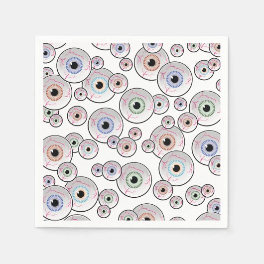Googly Eyes Floating Serviette (Vorderseite)