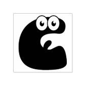 Googly Letter C Rubber-Briefmarke Gummistempel (Prägung)