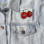 Googly mit Augen alberne Tomaten Button (Beispiel)