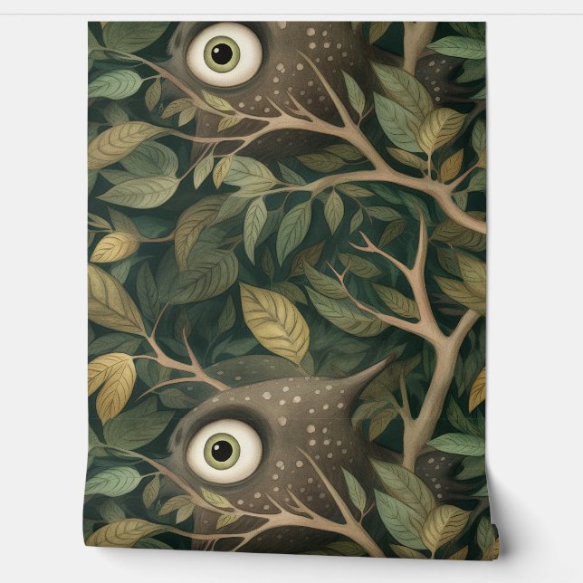 Googly Mit Augen Garden Botanical Tapete (Abrollen)