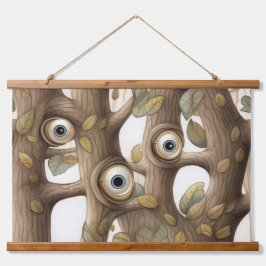 Googly Mit Augen Garden Botanical Wandteppich Mit Holzrahmen