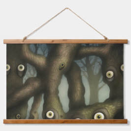Googly Mit Augen Garden Btanical Wandteppich Mit Holzrahmen