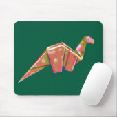 Googly-Mit Augen Origami Brachiosaur - Iridescent Mousepad (Mit Mouse)