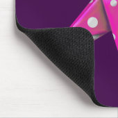 Googly-Mit Augen Origami Brachiosaur - Rosa Mousepad (Ecke)