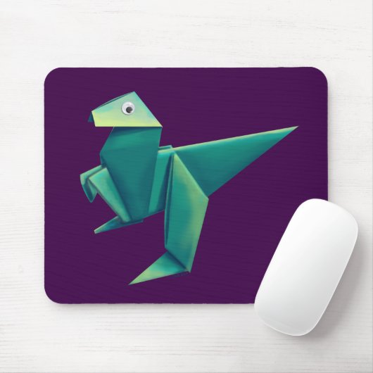 Googly-Mit Augen Origami Raptor Mousepad (Mit Mouse)