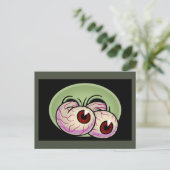 Googly Monster Eyes Postkarte (Stehend Vorderseite)