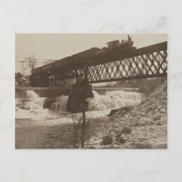 Gookin Falls und Eisenbahnbrücke Postkarte