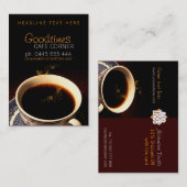 Goomtimes Coffee Business Card Visitenkarte (Vorne/Hinten)
