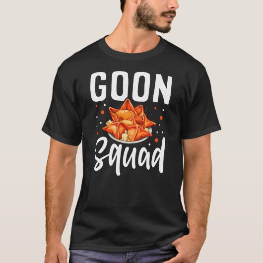 Goon Squad Funny Crab Rangoon Chinese Food T-Shirt (Vorderseite)