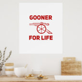 Gooner for Life Arsenal Poster (Küche)