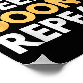 Gooner Funny Gooning Meme Eat Sleep Goon Repeat Poster (Ecke)