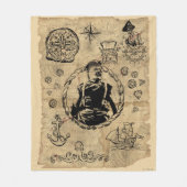 Goonies Sloth Treasmap Fleecedecke (Vorderseite)