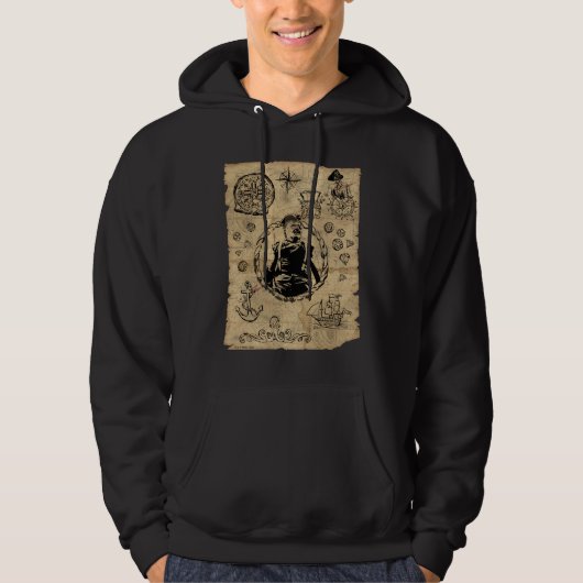 Goonies Sloth Treasmap Hoodie (Vorderseite)