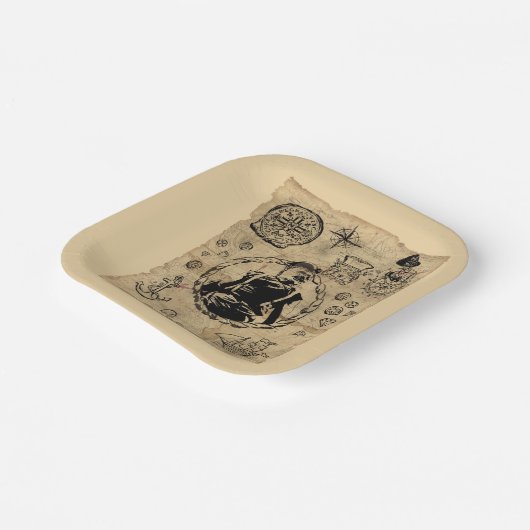 Goonies Sloth Treasmap Pappteller (Gewinkelt)