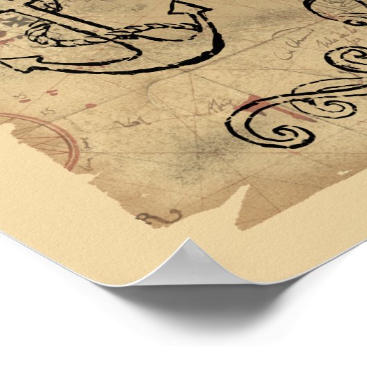 Goonies Sloth Treasmap Poster (Ecke)