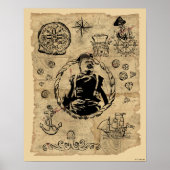 Goonies Sloth Treasmap Poster (Vorne)