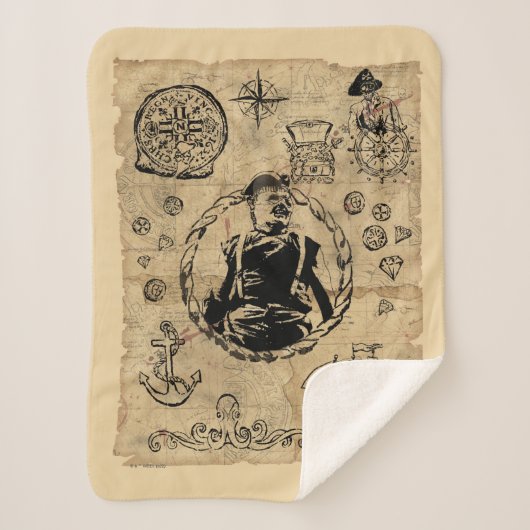 Goonies Sloth Treasmap Sherpadecke (Vorderseite)