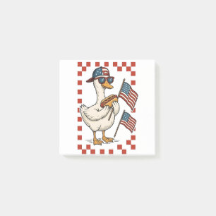 Goose American USA Flag Memorial Day 4. Juli Post-it Klebezettel
