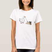 Goose and Dogs reading Tee Funny Pug Mom (Vorderseite)