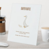 Goose Baby Diaper Raffle Zeichn Sign Sockelschild (In Situ)