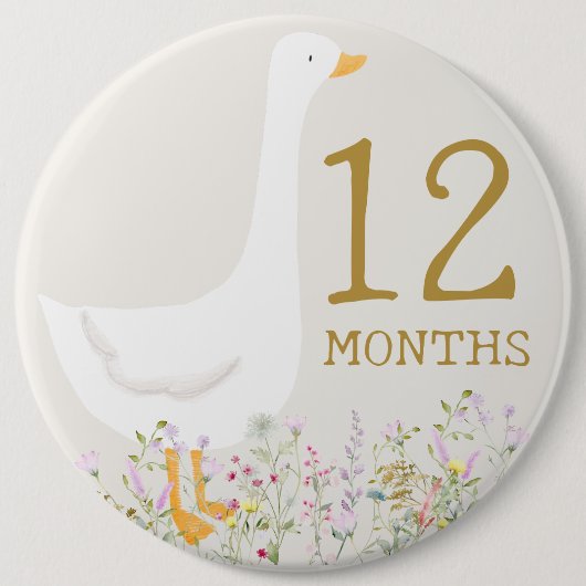 Goose Baby Monte Meilenstein Markieren Button (Vorderseite)