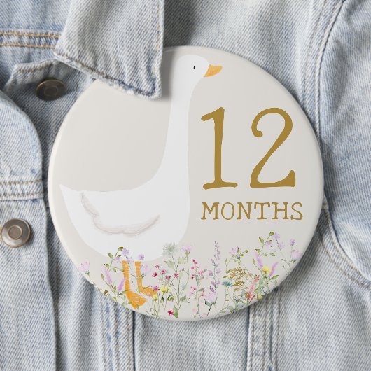 Goose Baby Monte Meilenstein Markieren Button (Beispiel)