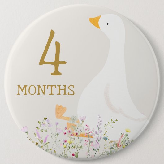 Goose Baby Monte Meilenstein Markieren Button (Vorderseite)