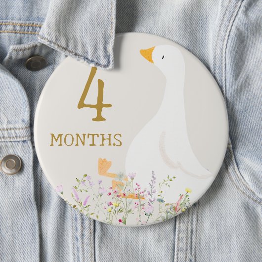 Goose Baby Monte Meilenstein Markieren Button (Beispiel)