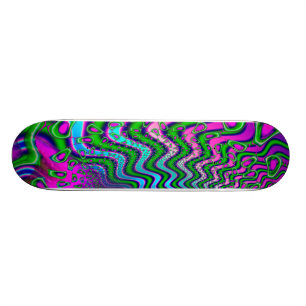 Goose Berries Psychedelic Fraktal Skateboard