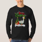 Goose Bird  Xmas Decorations Santa Goose Christmas T-Shirt (Vorderseite)