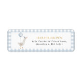Goose Birthday Address Label (Vorne)