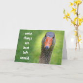 Goose Birthday Advice Karte (Gelbe Blume)