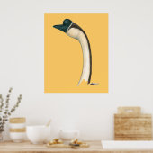 Goose: Brown Chinese Head Poster (Küche)