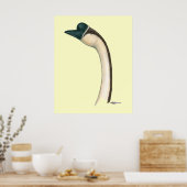 Goose: Brown Chinese Head Poster (Küche)