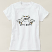 Goose Bumps; Cute Cartoon Geese Pun T-Shirt (Design vorne)