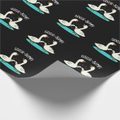 Goose Bumps Funny Animal Pub Dark BG Geschenkpapier (Ecke)