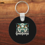 Goose Bumps Goosebumps Funny Geese Fist Bump Hallo Schlüsselanhänger (Vorderseite)