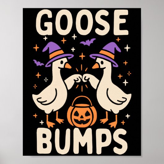 Goose Bumps Goosebumps Halloween Albern Meme Funny Poster (Vorne)