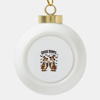 Goose Bumps Halloween Witch Fall Keramik Kugel-Ornament