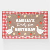 Goose craft Birthday party banner (Horizontal)