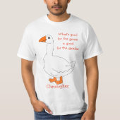 Goose Design Personalisierter T - Shirt (Vorderseite)