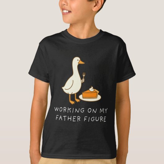 Goose Eating E For Two Couple Working On My Father T-Shirt (Vorderseite)