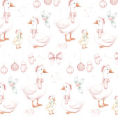 Goose Family Christmas Wrapping Paper Sheets Geschenkpapier Set