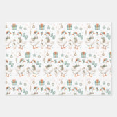 Goose Family Christmas Wrapping Paper Sheets Geschenkpapier Set (Vorderseite 2)